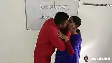 College teachers enjoy Marathi sex in the classroom