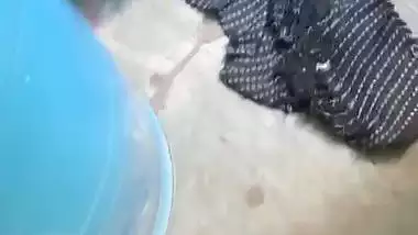 Telugu mom naked in bathroom caught by son viral MMS