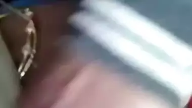 Tattooed Tamil aunty shows big long nipples to lover