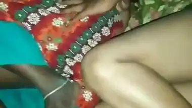 Husband fucks wife and Sali together during a threesome sex