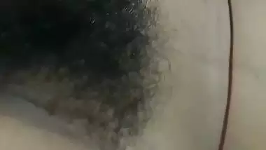 Shy GF hairy pussy capture by boyfriend before sex